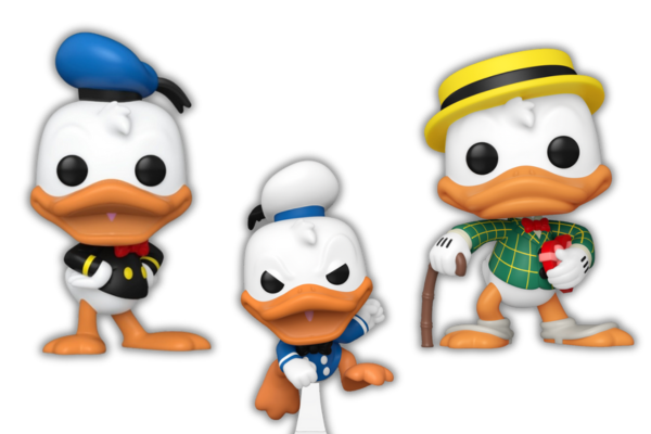 POPs comemorativos dos 90 anos do Pato Donald