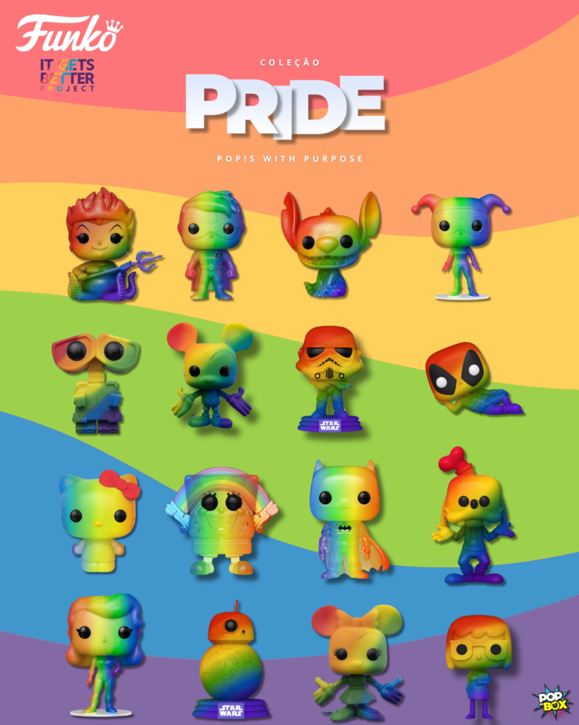 Coleção Funko Pride completa