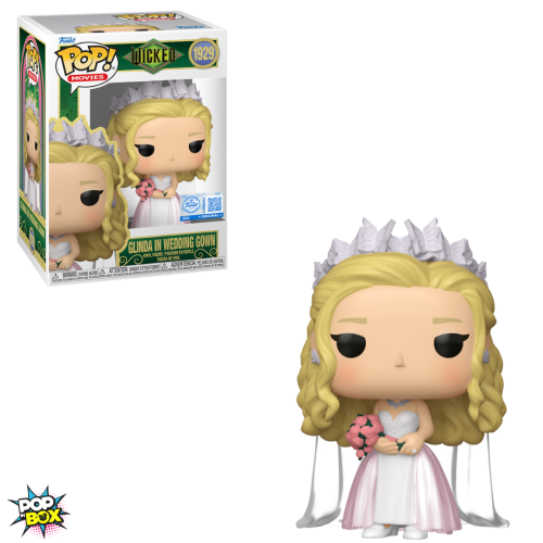 Funko POP! Glinda com vestido de noiva, do filme Wicked: For Good