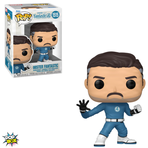 Funko POP! Senhor Fantástico, do filme Quarteto Fantástico: Primeiros Passos